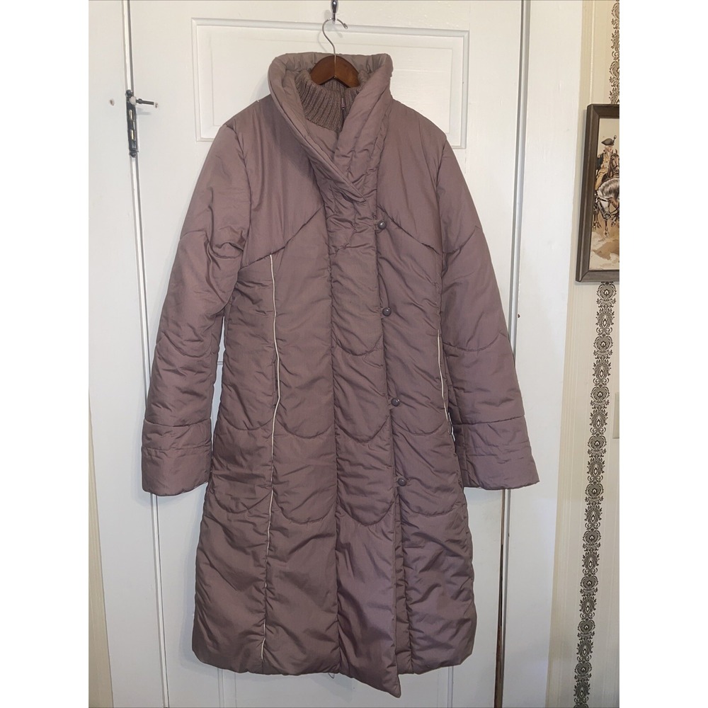 Vintage 80s Winter Puffer Long Coat Grandmacore Very Warm Dry Cleaned‎ 22 1/2